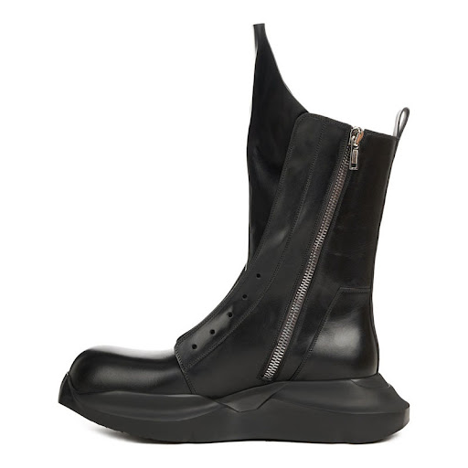 Title 3, Sleeve Motorcycle Show Zipper Leather Boots off...