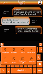 Free Dark Orange Keyboard Theme APK for PC