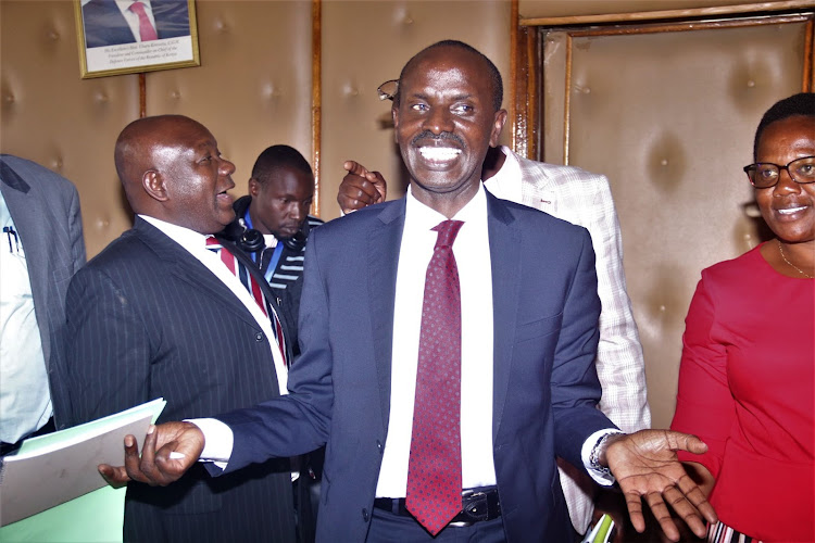 Knut secretary general Wilson Sossion at Knut offices Nairobi on December 17, 2019