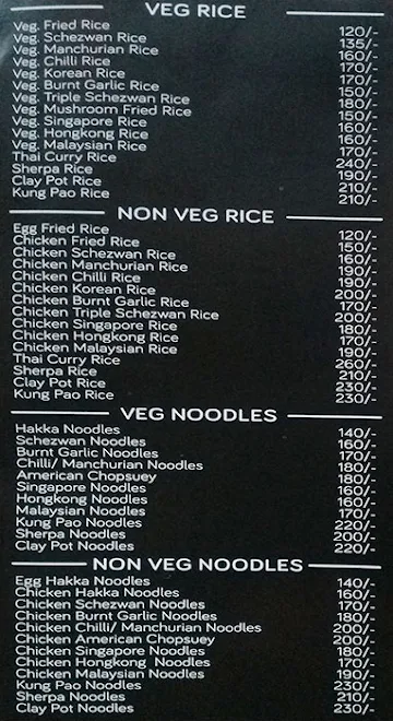 The Bombay Rasoi menu 