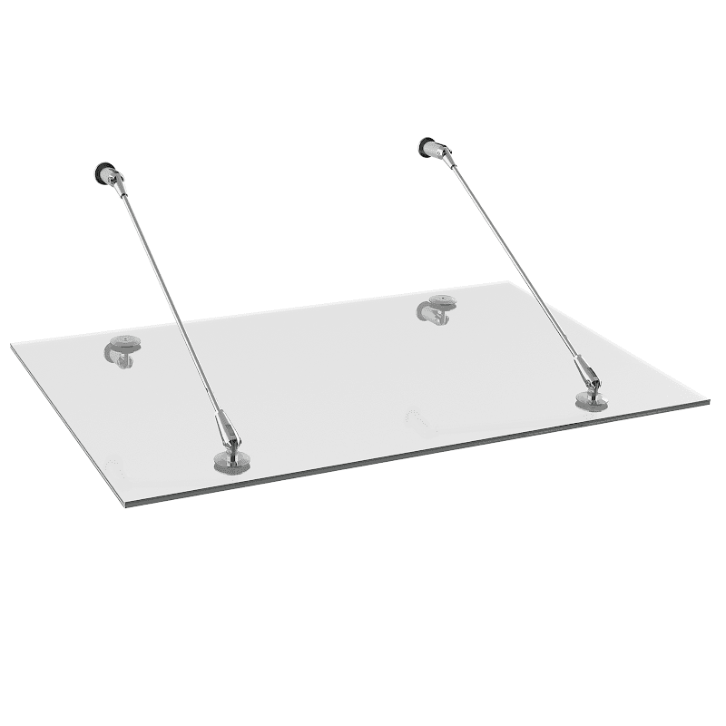 Auvent pour fenêtre - pure inox - pour porte / contemporain / plat