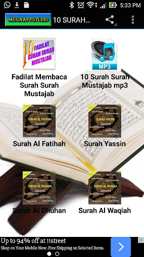 10 SURAH SURAH MUSTAJAB