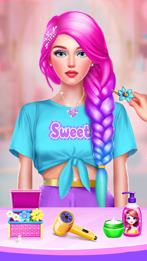 Screenshot Braided Hair Salon MakeUp Game