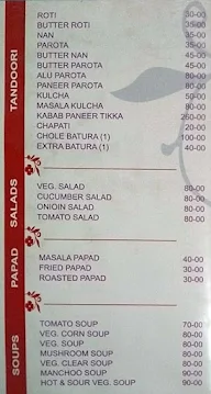 Hotel Veg Park menu 8