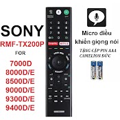 Remote Điêu Khiên Tivi Sony Rmf - Tx200P Có Giọng Nói Chính Hãng (Giá Rẻ - Micro Điêu Khiên Giong Noi)