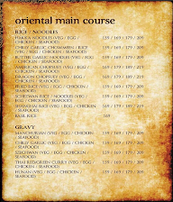 Mysore Socials menu 1