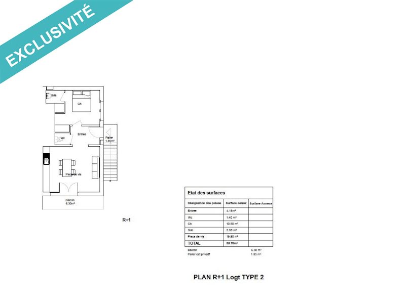 Vente appartement 2 pièces 40 m² à Le Porge (33680), 150 000 €