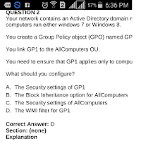 MCSA 70-410 Exam 211 Q.  A.