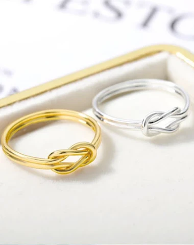 Bagues croisées en zircon pour femm - 0