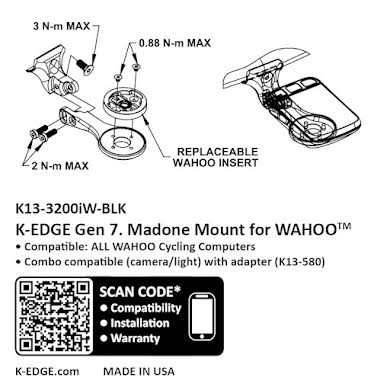 K-Edge Wahoo Gen 7 Madone/Emomda Computer Mount alternate image 0