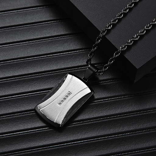 Title 5, Original New Mens Stainless Steel Stylish Pend...