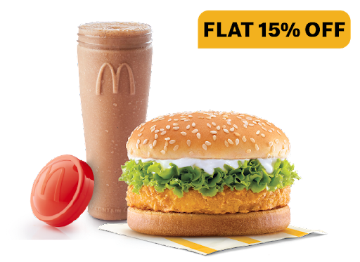 McChicken Burger + Chocolate Shake