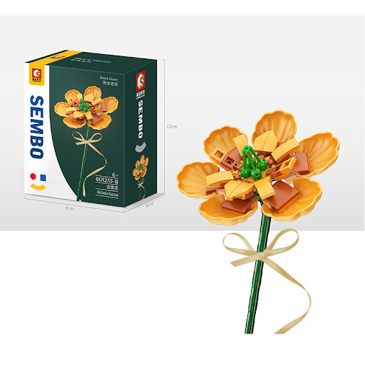 Title 7, Bouquet Assembled Puzzle Building Block Toy, Bu...