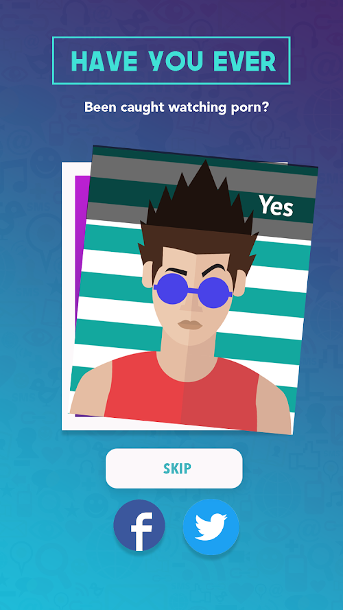 Android application Have You Ever? - Adults screenshort