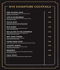 Nyx Lounge & Deck menu 2