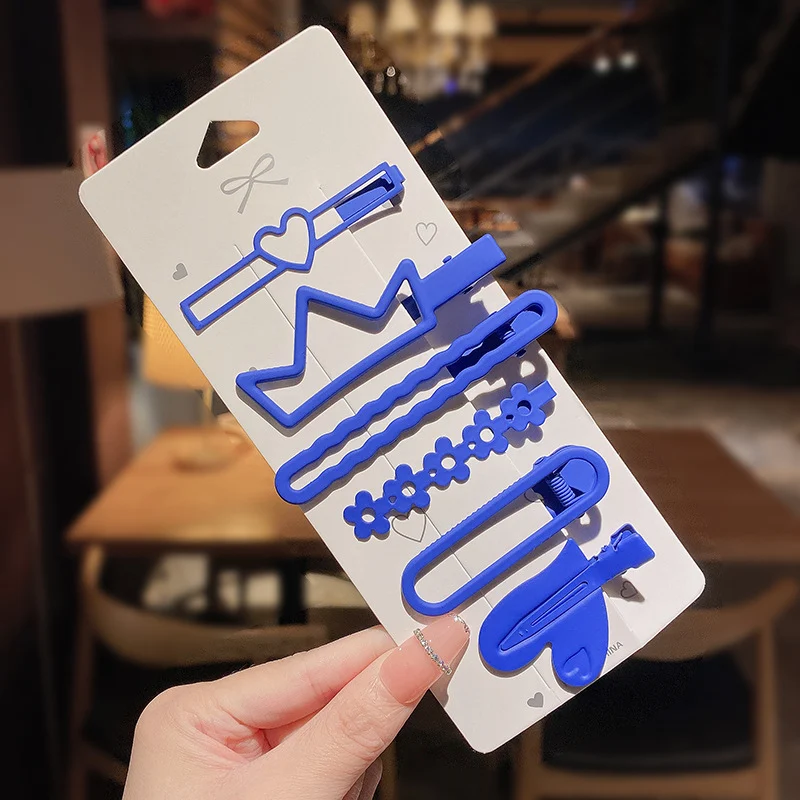 Koreańska spinka do włosów BB Temperament Clip Barrettes, tył i bok, eleganckie i modne akcesorium do włosów