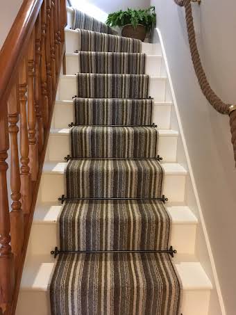 Stair runner with stair rods album cover