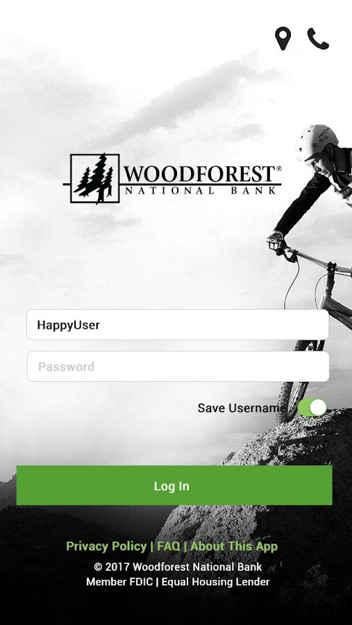 Woodforest: Online Services Enrollment