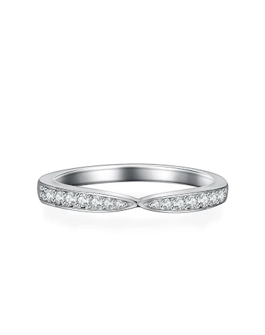 Zilveren ring met moissaniet kruis - 2