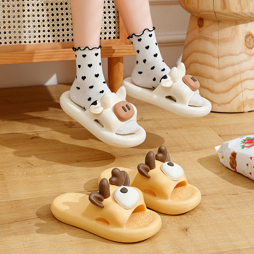 Title 3, Cartoon Shoes Cute Pig Bear Dog Slippers. Comfo...