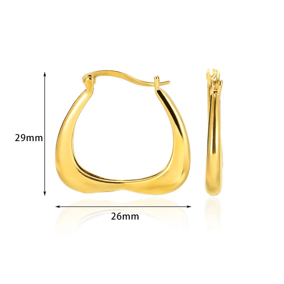 Boucles d'oreilles linéaires en or 18K, luxe simple européen et américain. Élégance intemporelle pour femmes, un accessoire raffiné pour sublimer votre look.