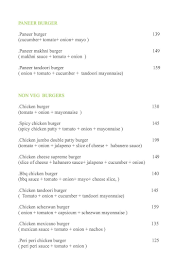 The Burger Bistro menu 2