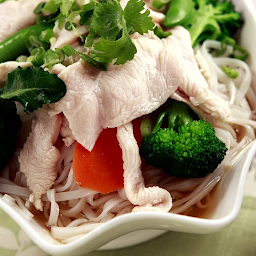 S3. Sliced Chicken Breast and Vegetable Noodle Soup