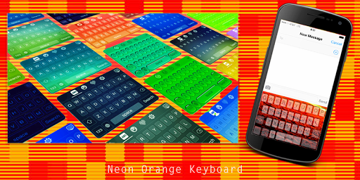 Neon Orange Keyboard