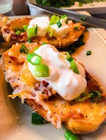 Cheese and Bacon Potato Skins was pinched from <a href="https://www.onthegobites.com/cheese-bacon-potato-skins/" target="_blank" rel="noopener">www.onthegobites.com.</a>