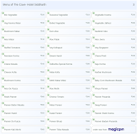 The Cave- Hotel Siddharth menu 3