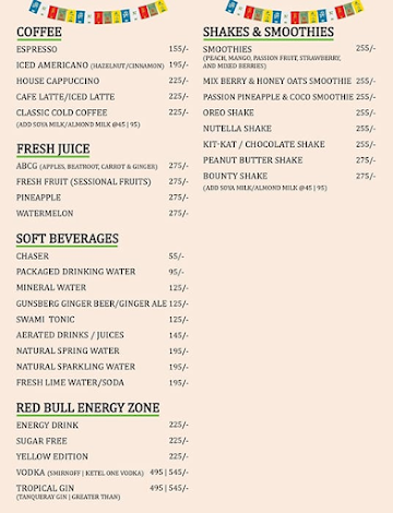 Yeti - The Himalayan Kitchen menu 