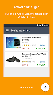 Preisalarm für Amazon Bildschirmfoto