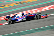 Daniil Kvyat driving the (26) Scuderia Toro Rosso STR14 Honda on track during day three of F1 Winter Testing at Circuit de Catalunya on February 20, 2019 in Montmelo, Spain.