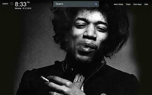 Jimi Hendrix Wallpapers Theme New Tab