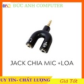 Jack Chia Audio 3.5 Mm Ra Micro Và Loa - Đầu Chia Từ 3.5 Ra Mic , Loa