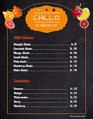 Chill'O By Farm Delight menu 3