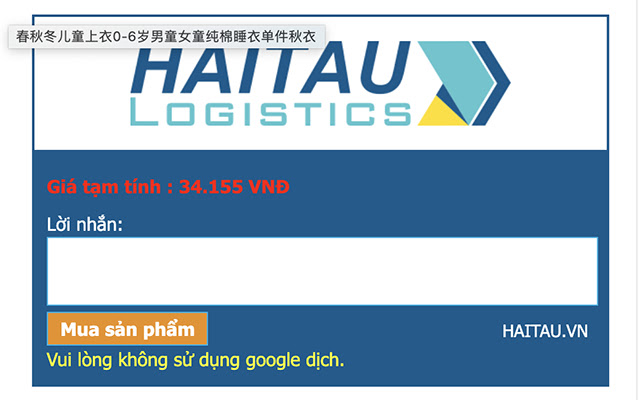 HaiTau.VN - Công cụ đặt hàng chrome extension