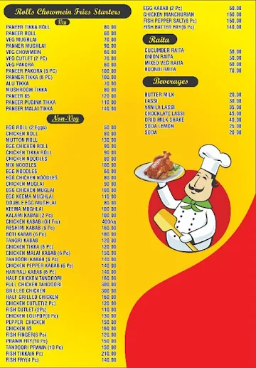 Desi Zaika menu 