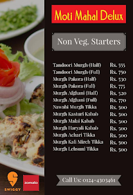 Moti Mahal Social menu 2