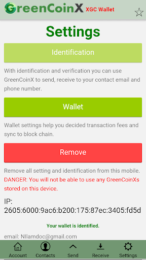 GreenCoinX - XGC Wallet