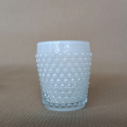 Title 8, Handmade glass retro wine glass in primary colo...