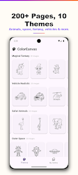 ColorCanvas: Tap to Color Book mobile display view screenshot