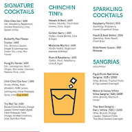 Chin Chin Chinese menu 1