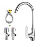 2angle valves with water pipe