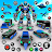 Flying Hawk Robot Car Games icon