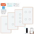 Công Tắc Thông Minh Wifi Tuya Viền Nhôm Vàng