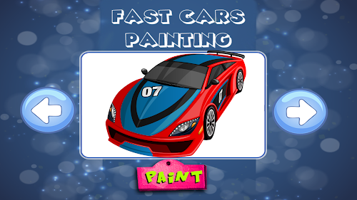 Android application Fast Cars Painting screenshort