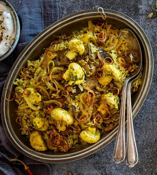 Mushroom Biryani.