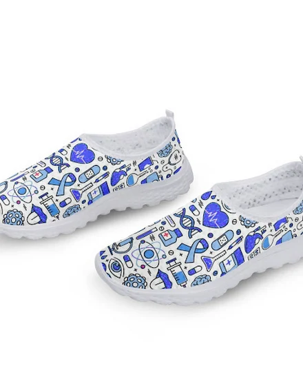 INSTANTARTS Slip On Women's Medical Flat Shoes Summer Com... - 1