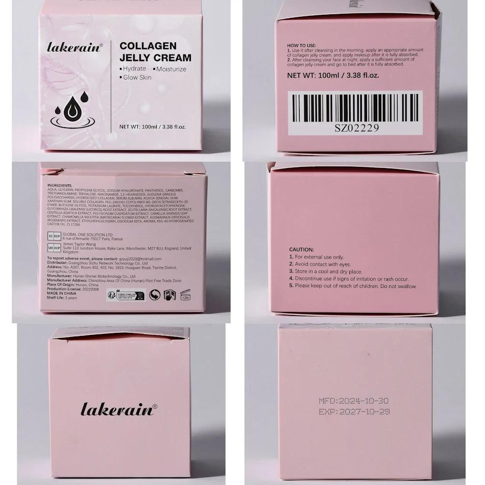 Mascarilla Facial de Gel de Colágeno Hidratante y Reafirmante Piel más hidratada y firme. Reduce arrugas y líneas de expresión. Revitaliza el rostro.